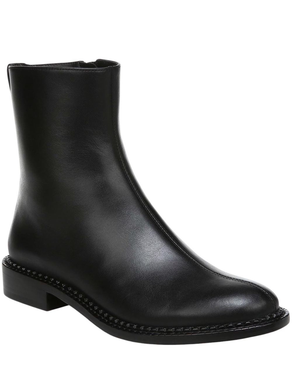 NEW Vince Black Leather Water Resistant Chas Bootie Boot Shoe size 5.5